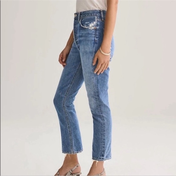 Agolde Riley High Rise Jeans 23 - Picture 2 of 14